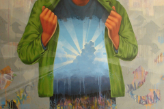 STEPPING OUT, by Martin Travers, Acrylic on canvas, (2010)