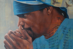 JOURNEYS 2, by Martin Travers, acrylic on bus and tram tickets