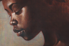 DREAMS OF FREEDOM, by Martin Travers, acrylic on bus tickets and canvas.