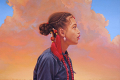 ‘THREADS IN TIME’ By Martin Travers, Acrylic on canvas, 75 x 100cm (2020)