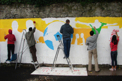 Ireland, anti racist mural, Carlow.
