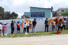 Nepal, stop rape mural