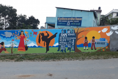 Nepal, stop rape mural