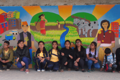 Nepal. School mural