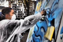 Netherlands, graffiti workshop