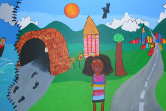 Ireland,  refugeeet mural panoramic