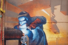 Homage to the steel worker, Amsterdam, Netherlands (2014)