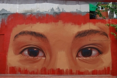 Memory, Truth and Justice mural, Mandala Theatre, Kathmandu, Nepal (2016)