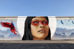 Nemonte Nenquimo mural, Swindon, UK